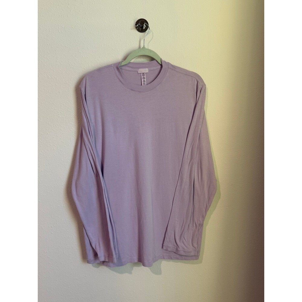 SKIMS Long Sleeve Boyfriend Tee Shirt in Lilac Size Large